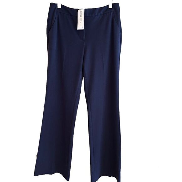 NWT CHICO'S So Slimming Trouser Size 8/10 Medium Midnight Blue - Picture 1 of 7